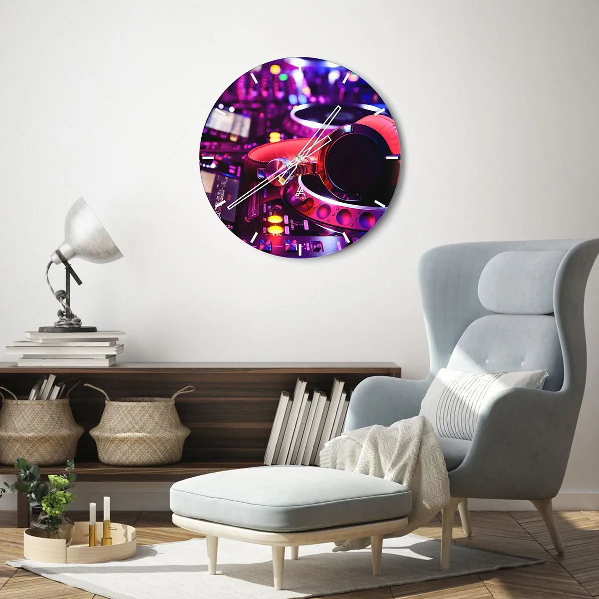 Zegar ścienny - Zanim się zacznie zabawa - 30x30 cm