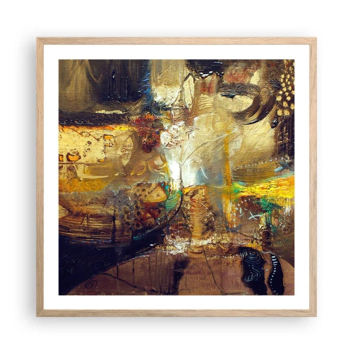 Plakat w ramie jasny dąb - Zimno, cieplej, gorąco - 60x60 cm