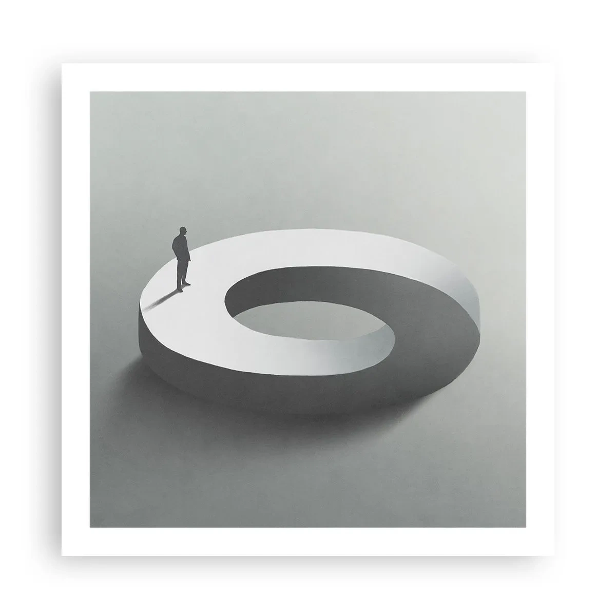 Plakat - I bądź tu mądry - 60x60 cm