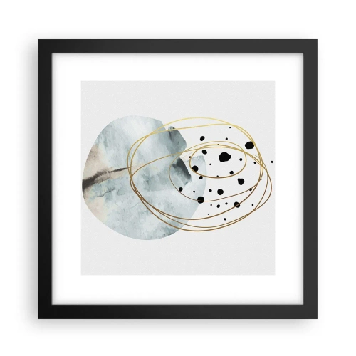 Plakat w czarnej ramie - W objęciach przestrzeni - 30x30 cm