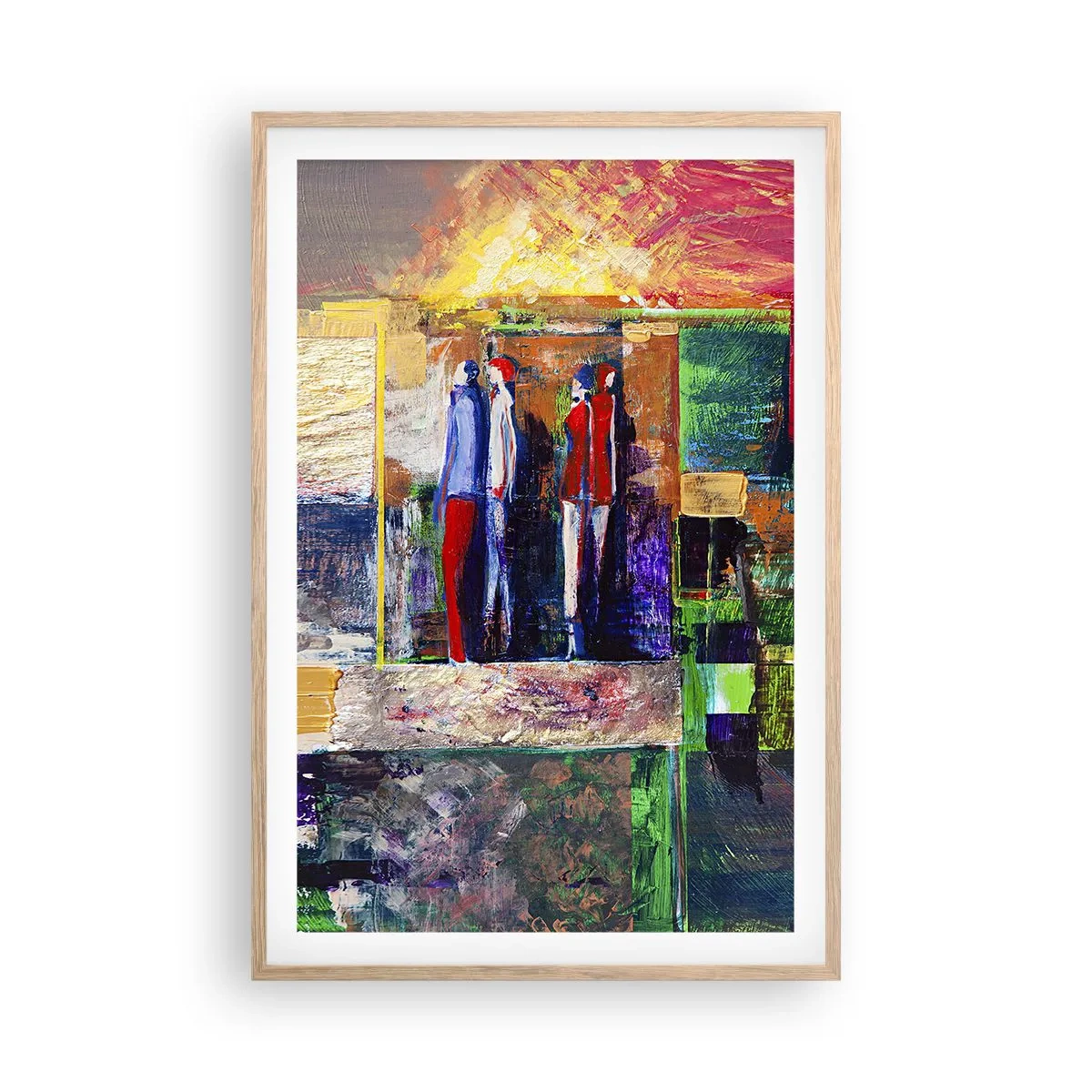 Plakat w ramie jasny dąb - Relacje i emocje - 61x91 cm