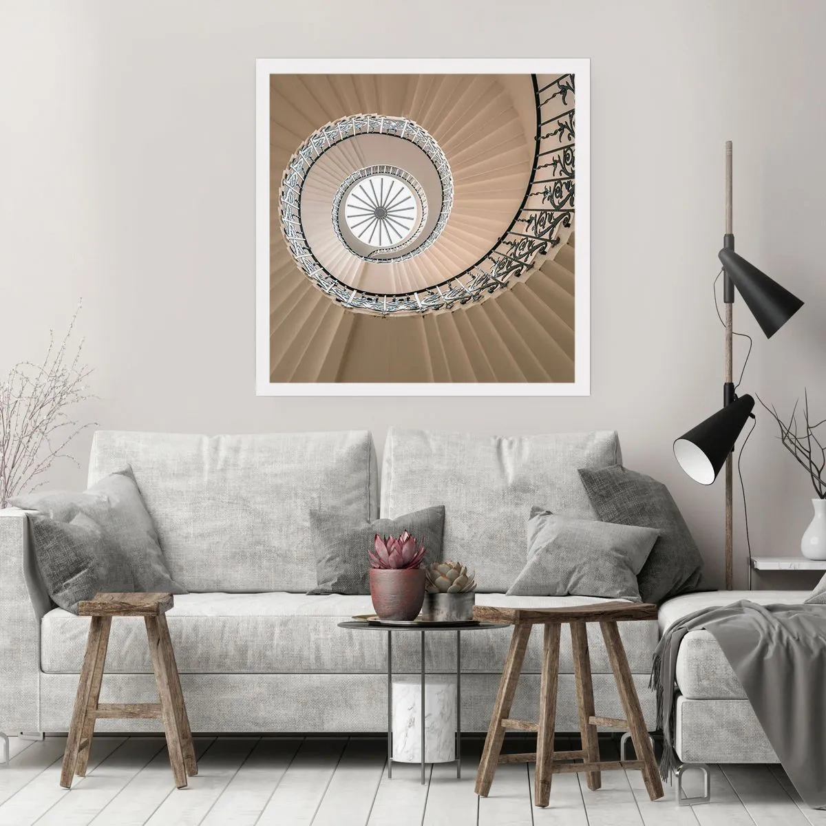 Plakat - W środku muszli - 50x50 cm