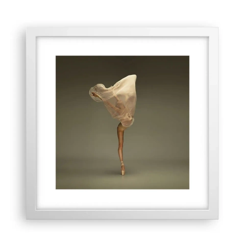 Plakat w białej ramie - Zaraz wzleci - 30x30 cm