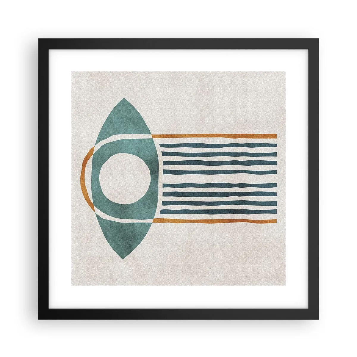 Plakat w czarnej ramie - Znaki i rytuały - 40x40 cm