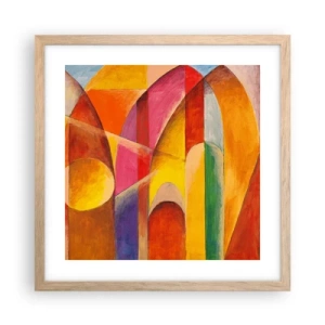 Plakat w ramie jasny dąb - Katedra słońca - 40x40 cm