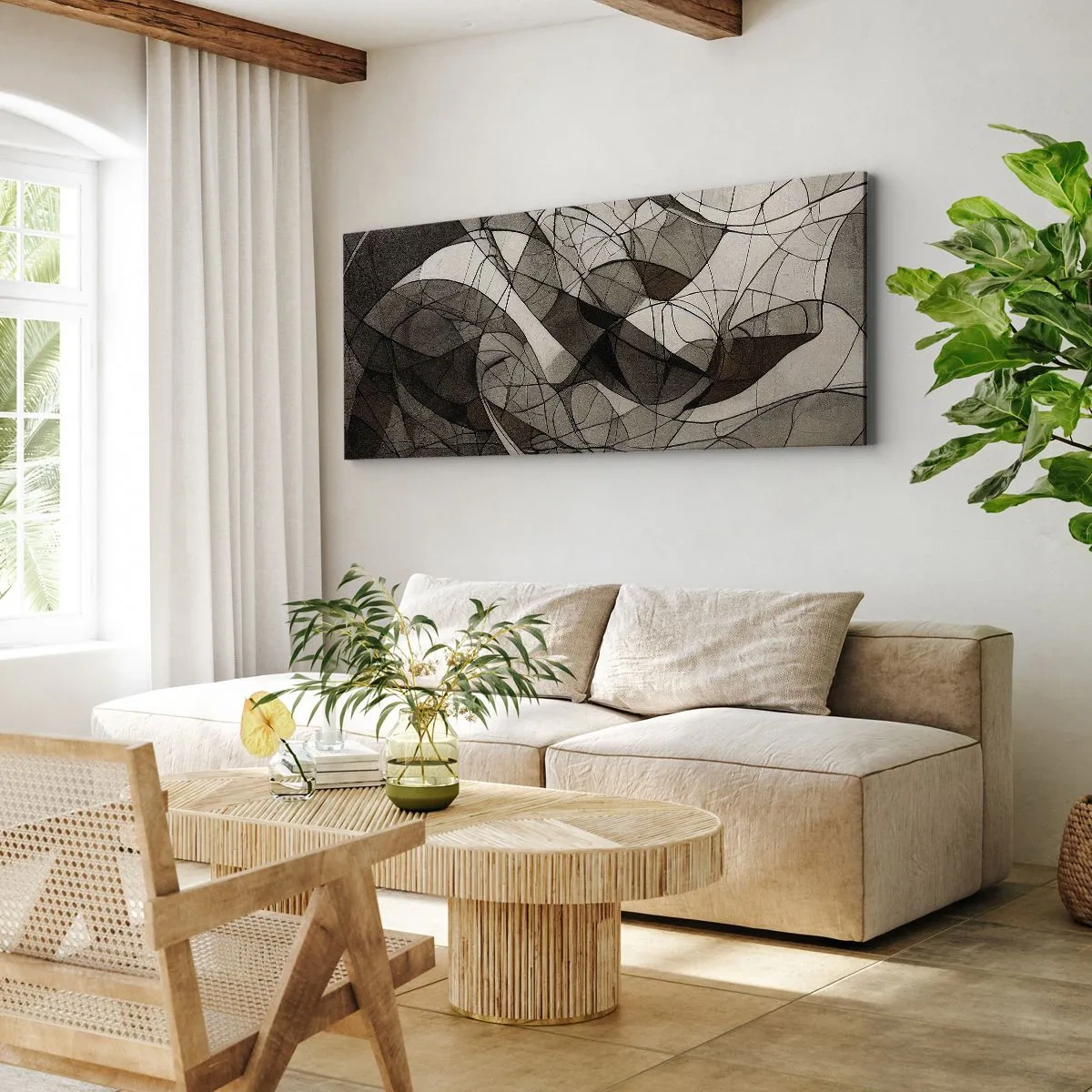 Obraz na płótnie - Cyrkulacja barw ziemi - 100x40 cm