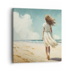 Obraz na płótnie - Na spotkanie słońca i wiatru - 40x40 cm