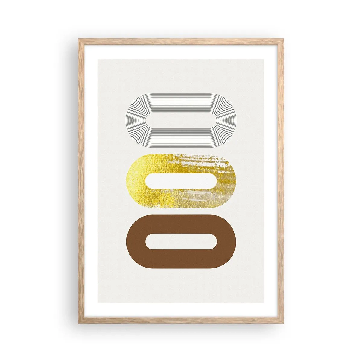 Plakat w ramie jasny dąb - Ooo! - 50x70 cm