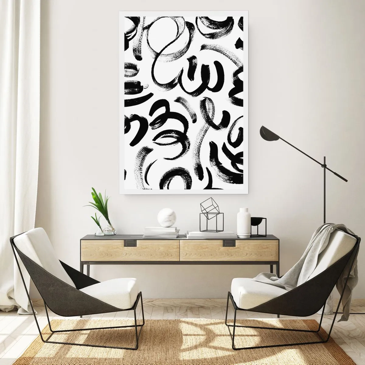Plakat - Czarno na białym - 40x50 cm
