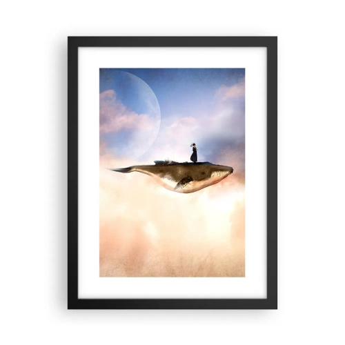 Plakat w czarnej ramie - Nadrealna podróż - 30x40 cm