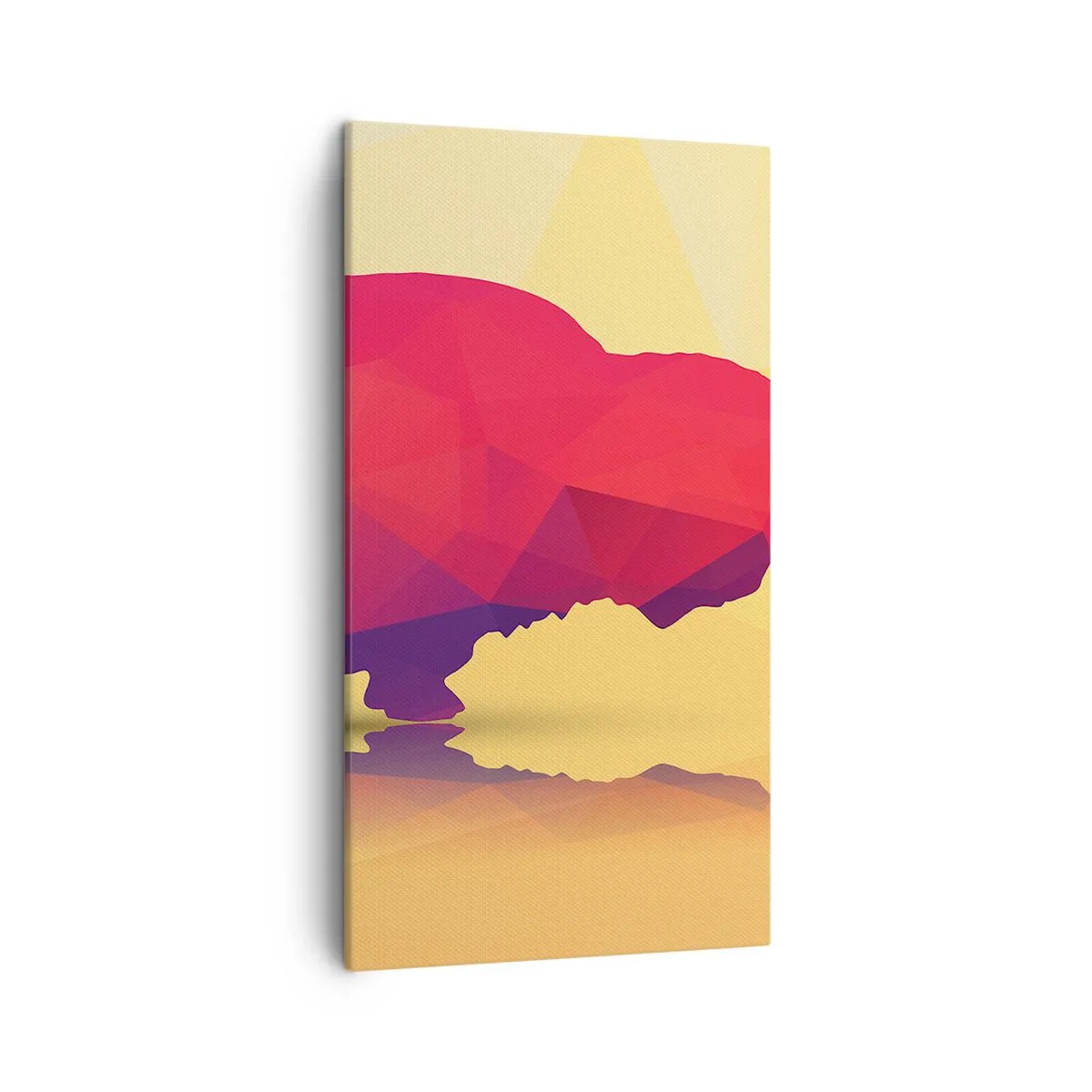 Obraz na płótnie - Amarantowa siła żubra - 45x80 cm