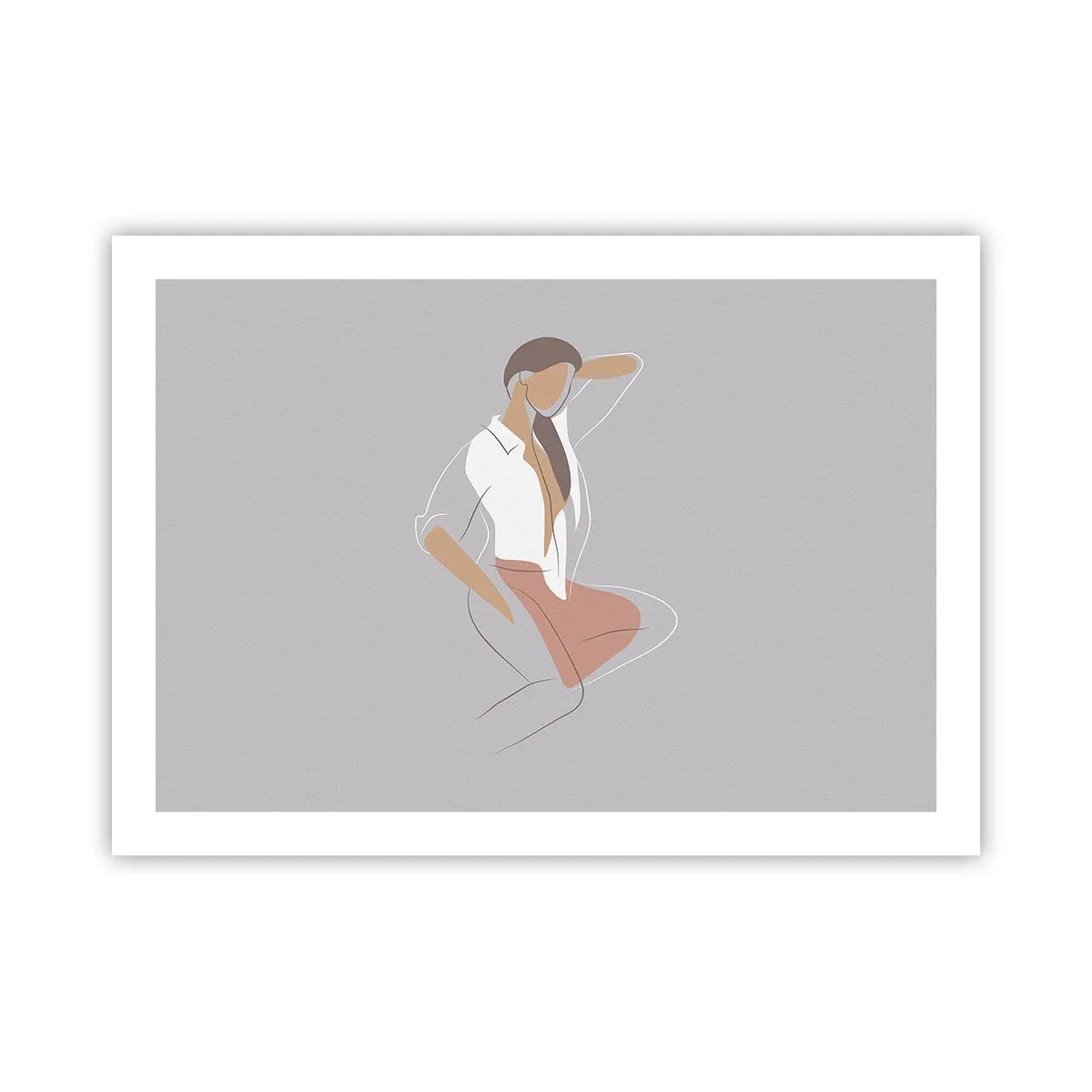 Plakat - Zarys wdzięku - 70x50 cm