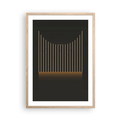 Plakat w ramie jasny dąb - Zbadać ciemność - 50x70 cm