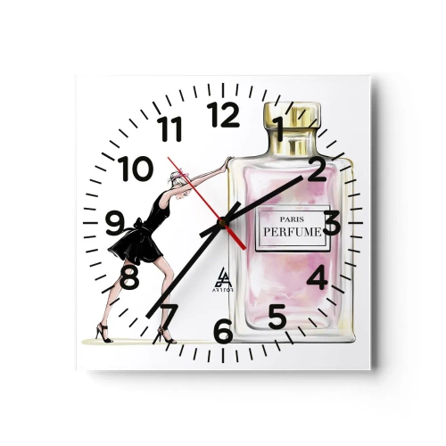 Zegar ścienny - Esencja kobiecości - 30x30 cm