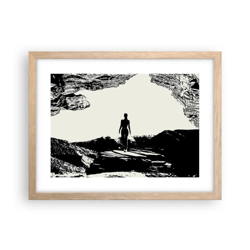 Plakat w ramie jasny dąb - Nowe spojrzenie - 40x30 cm