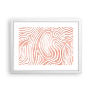Plakat w białej ramie - W koralowym labiryncie - 40x30 cm