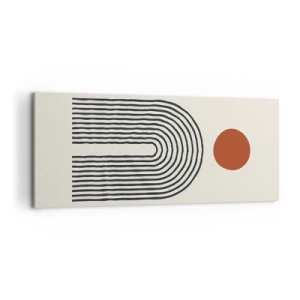 Obraz na płótnie - Magnetyzm kształtów i barw - 100x40 cm