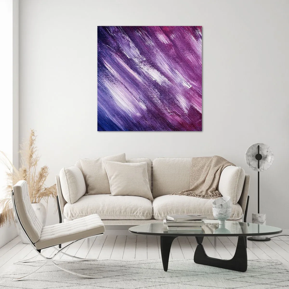 Obraz na szkle - Gdy wieje słoneczny wiatr - 70x70 cm