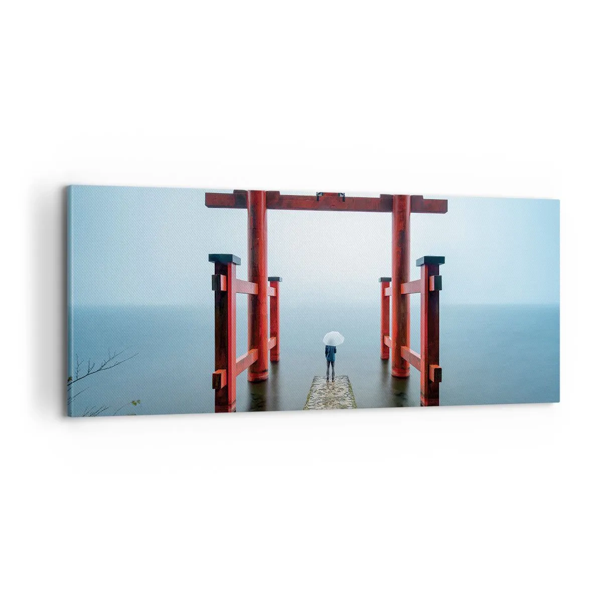 Obraz na płótnie - Japońska zaduma - 100x40 cm