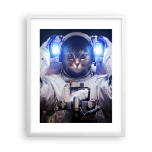 Plakat w białej ramie - Houston, macie problem - 40x50 cm