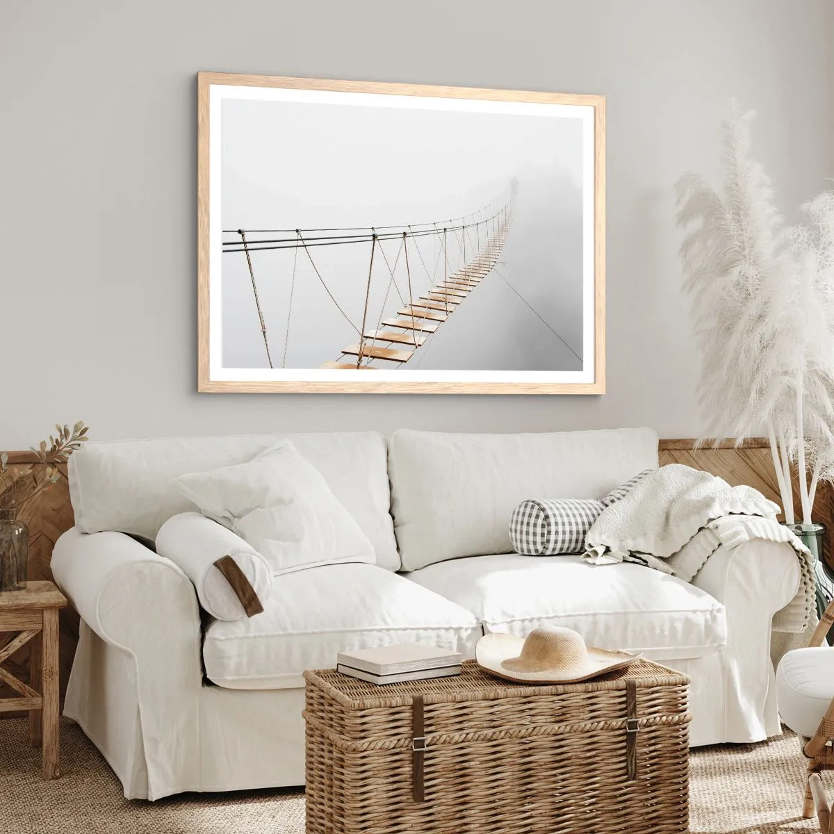 Plakat w ramie jasny dąb - Dokąd cię zaprowadzi? - 91x61 cm