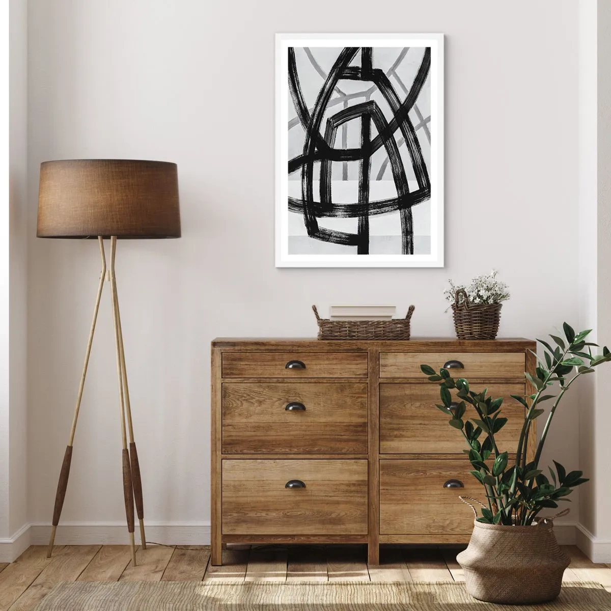 Plakat w białej ramie - Budowanie głębi - 40x50 cm