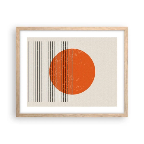 Plakat w ramie jasny dąb - Zawsze słońce - 50x40 cm