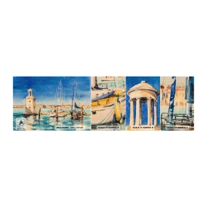 Fototapeta Próbka Standard Eco - Słoneczna laguna - Port, Pejzaż, Latarnia Morska - 100x30 cm