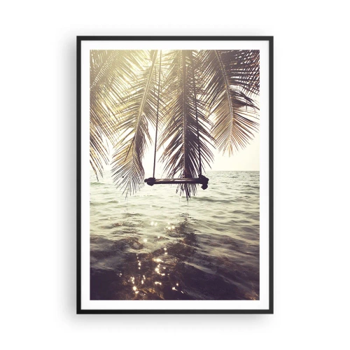 Plakat w czarnej ramie - Można bujać w obłokach do woli - 70x100 cm