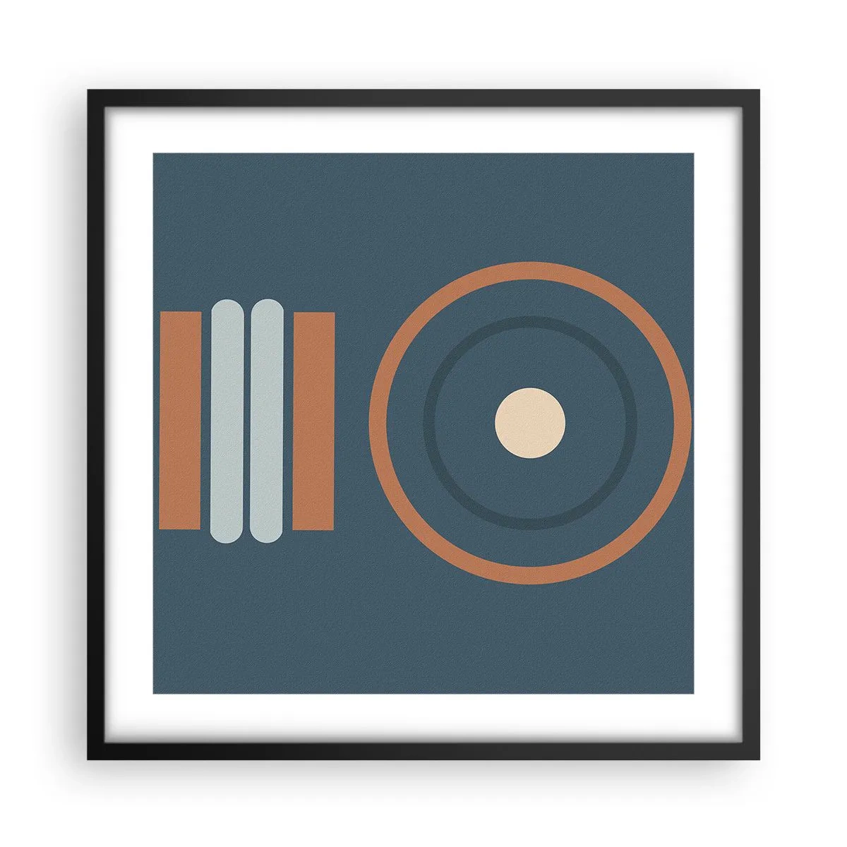 Plakat w czarnej ramie - Istota rzeczy - 50x50 cm