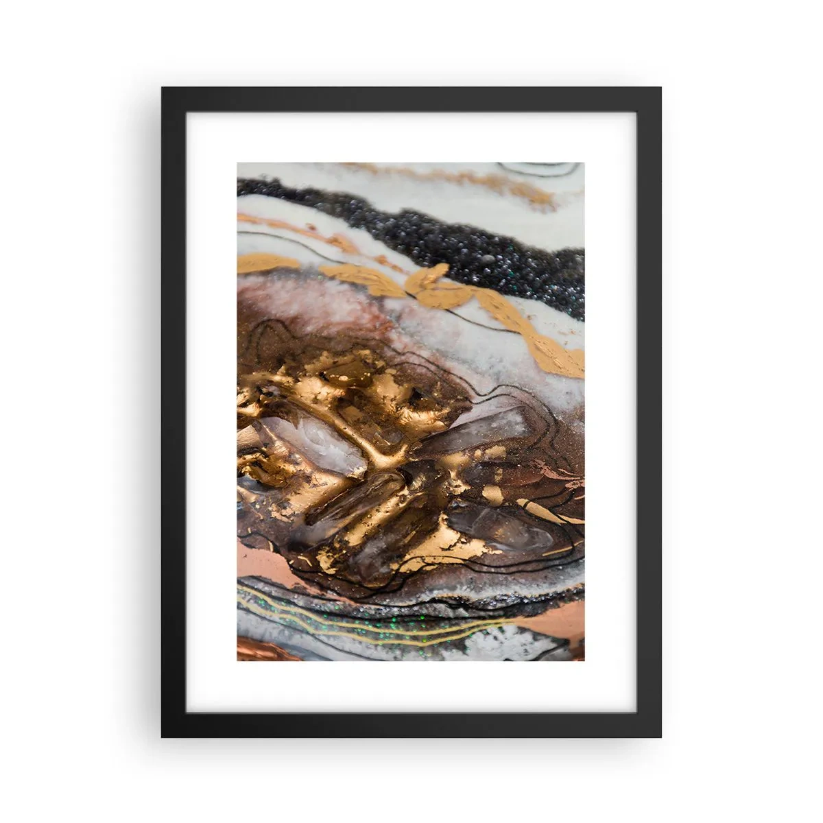 Plakat w czarnej ramie - Żywioł ziemi - 30x40 cm