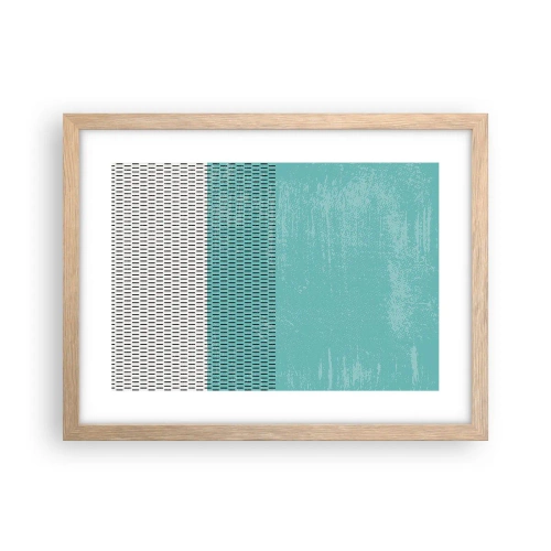 Plakat w ramie jasny dąb - Kompozycja zrównoważona - 40x30 cm