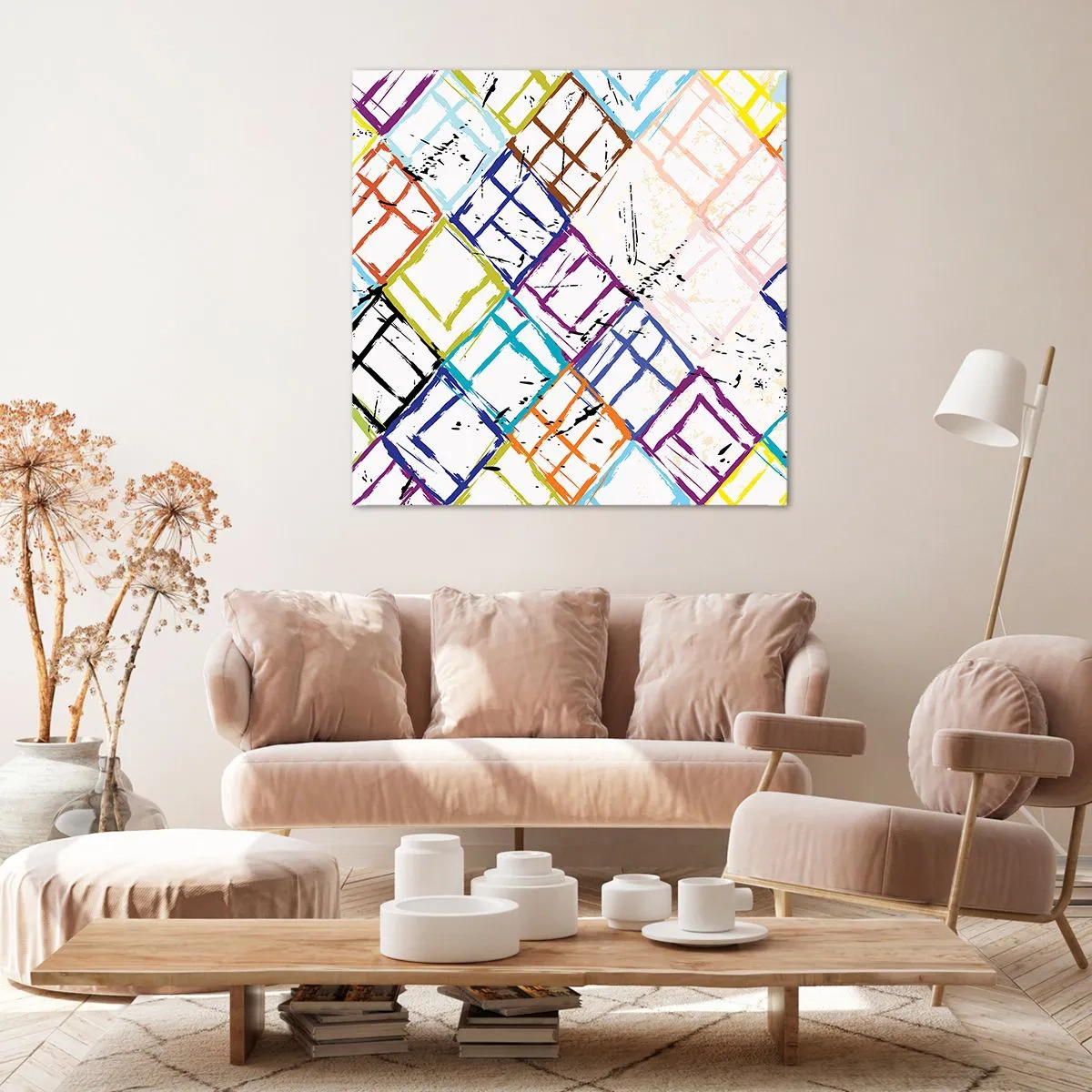 Obraz na płótnie - Komórki do wynajęcia - 40x40 cm