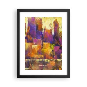 Plakat w czarnej ramie - Kompozycja metropolitalna - 30x40 cm