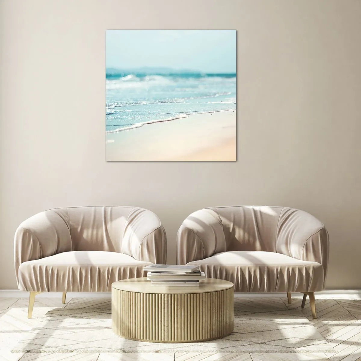 Obraz na szkle - Ciepło i szum - 70x70 cm