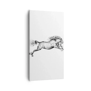 Obraz na płótnie - Zatrzymany w galopie - 55x100 cm