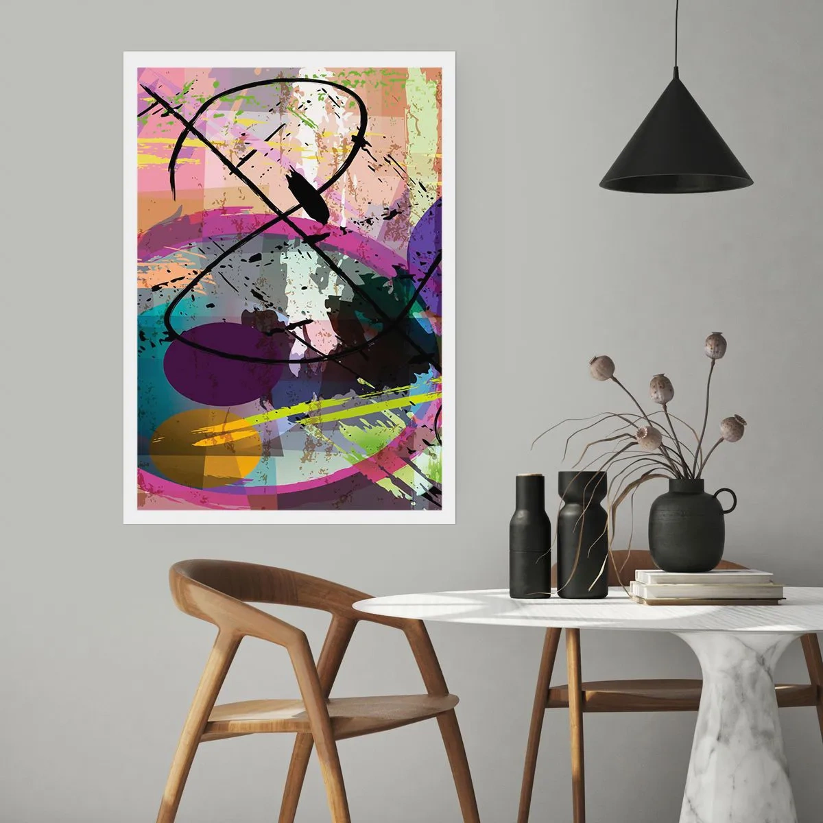 Plakat - Można wprost lub naokoło - 40x50 cm