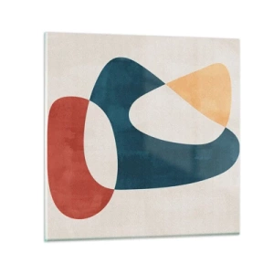 Obraz na szkle - Wpływy i metamorfozy - 30x30 cm