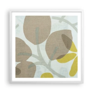Plakat w białej ramie - Kompozycja w pełnym słońcu - 60x60 cm