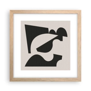 Plakat w ramie jasny dąb - Do samodzielnego składania - 30x30 cm