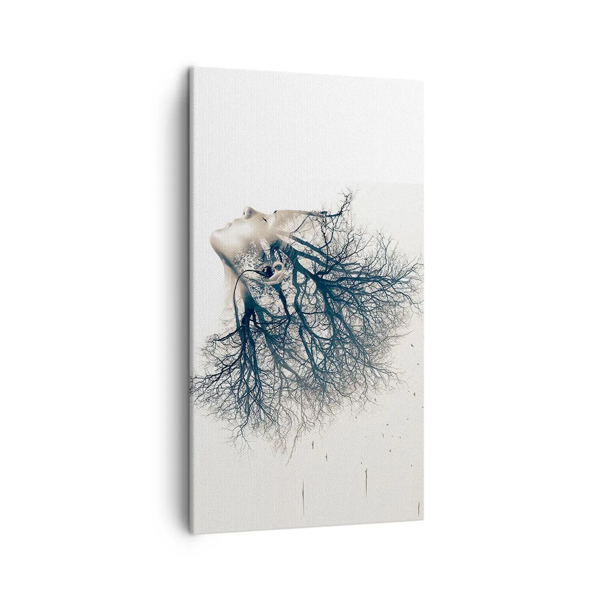 Obraz na płótnie - Zasłuchana w szept drzewa - 45x80 cm