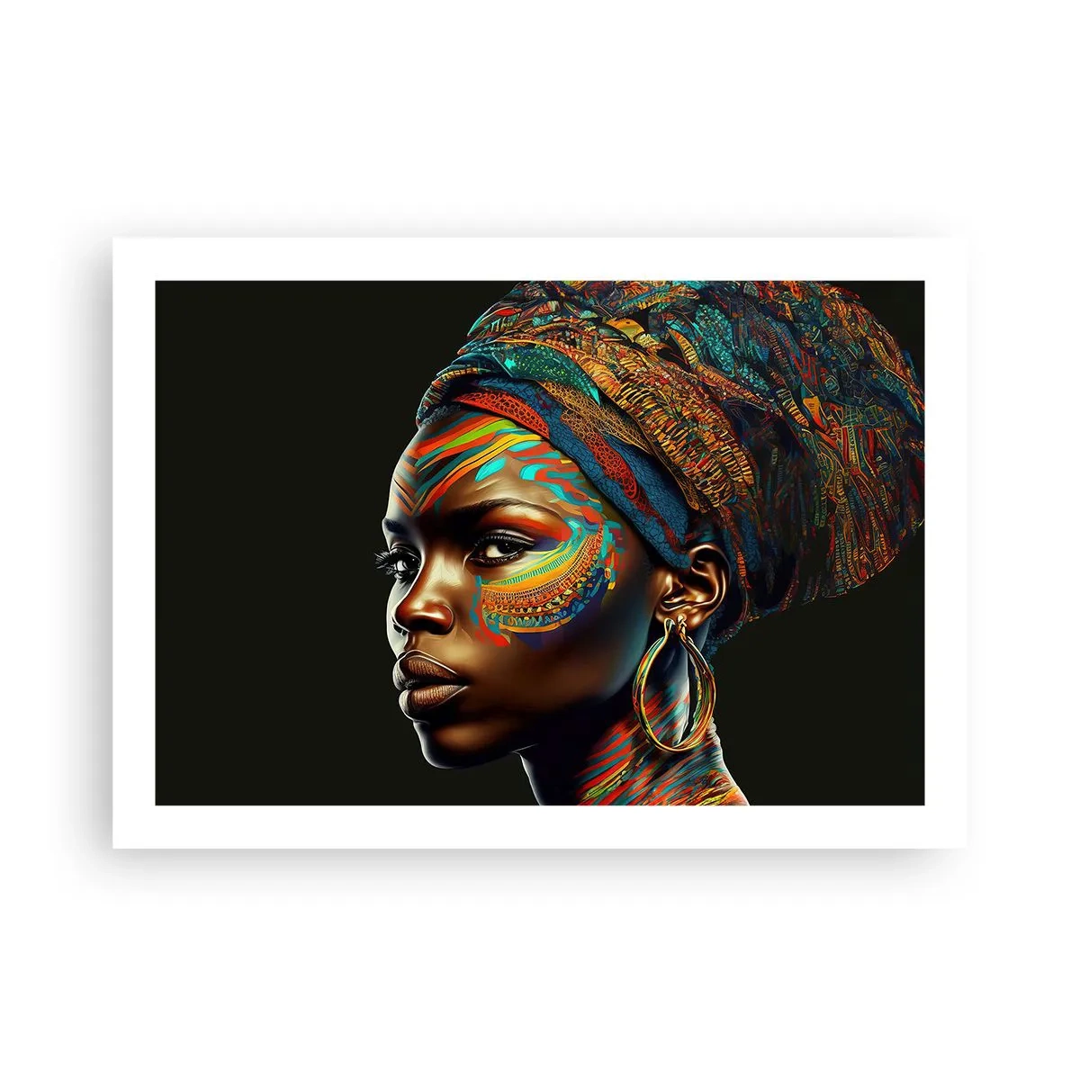 Plakat - Afrykańska królowa - 70x50 cm