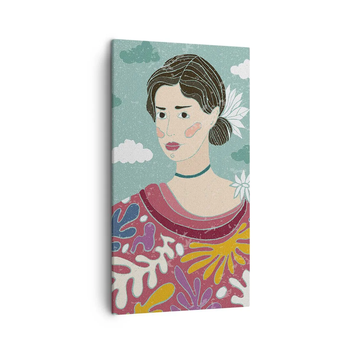 Obraz na płótnie - Z melancholią w spojrzeniu - 45x80 cm