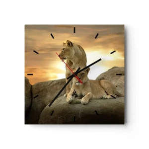 Zegar ścienny - Królewski majestat - 40x40 cm