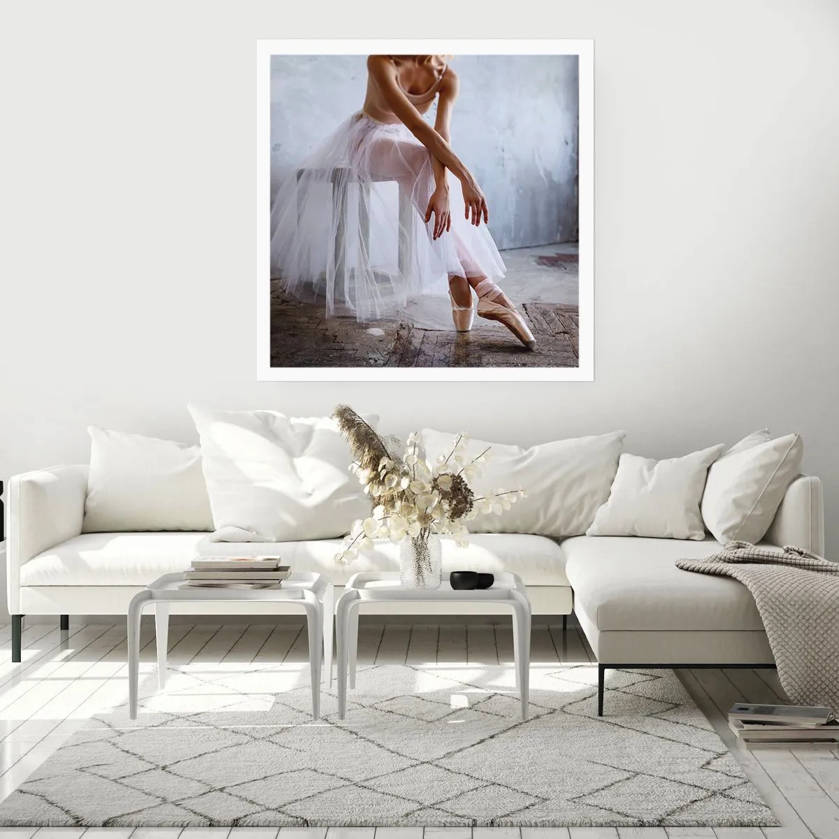 Plakat - Zanim zabłysną światła rampy - 60x60 cm