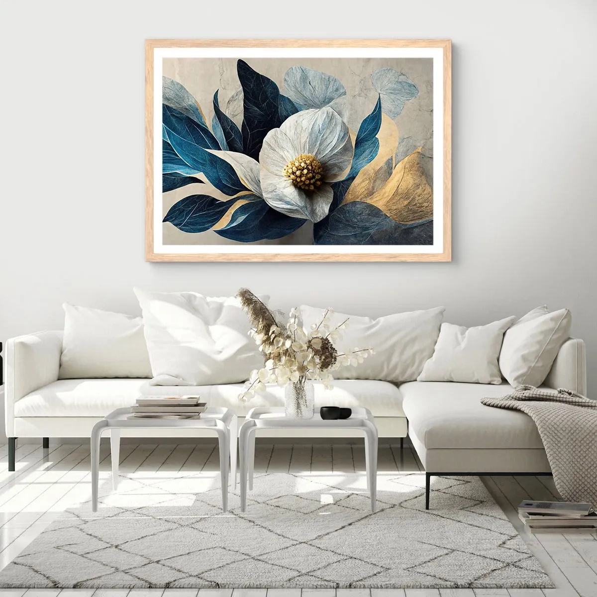 Plakat w ramie jasny dąb - Ma złote serce - 40x30 cm