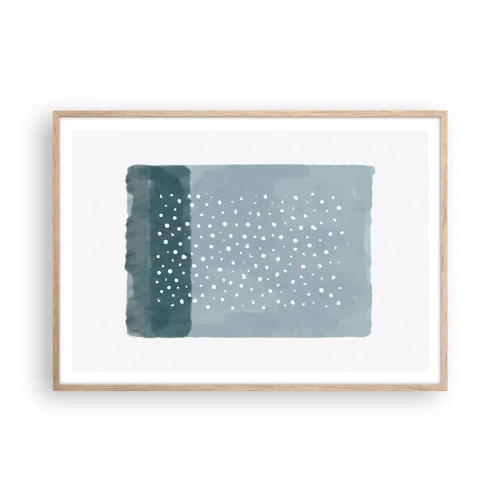 Plakat w ramie jasny dąb - Wyrosłe na błękicie - 100x70 cm