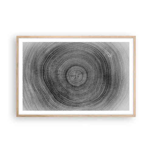 Plakat w ramie jasny dąb - Znak czasu - 91x61 cm