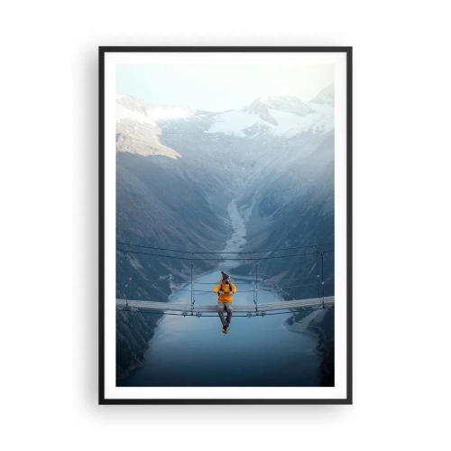 Plakat w czarnej ramie - Zachwycony w zawieszeniu - 70x100 cm