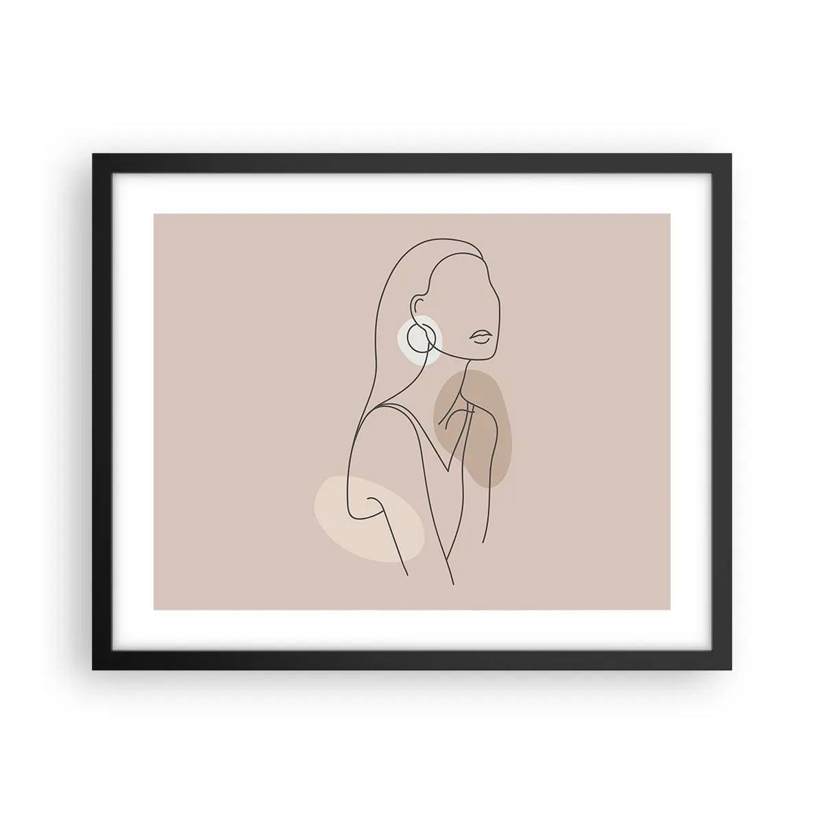 Plakat w czarnej ramie - Ikona dziewczęcości - 50x40 cm